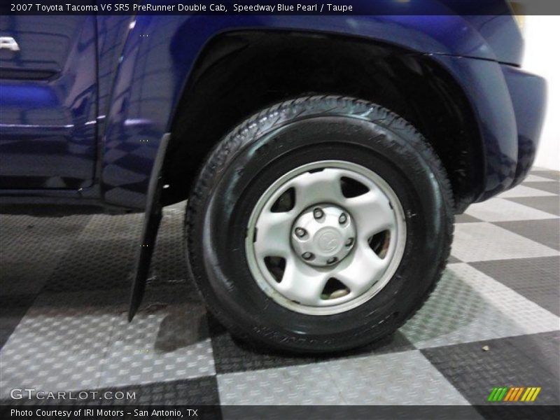 Speedway Blue Pearl / Taupe 2007 Toyota Tacoma V6 SR5 PreRunner Double Cab