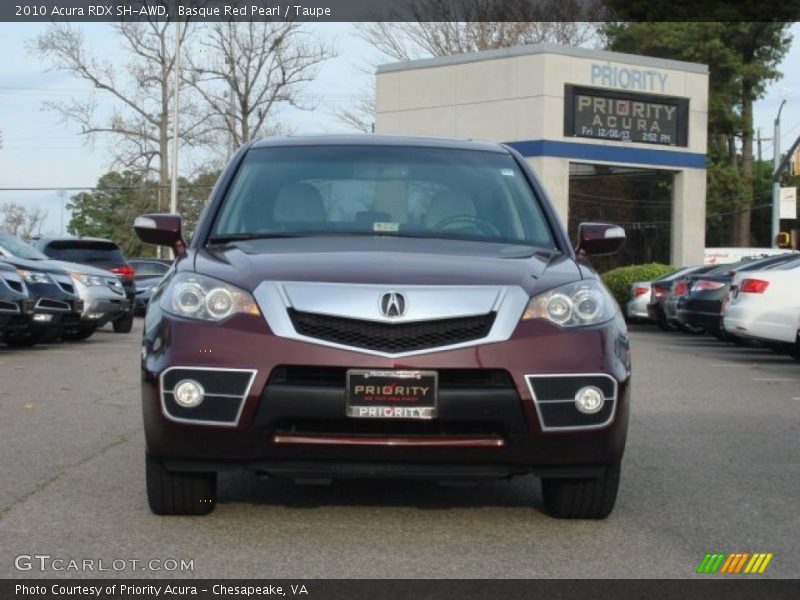 Basque Red Pearl / Taupe 2010 Acura RDX SH-AWD