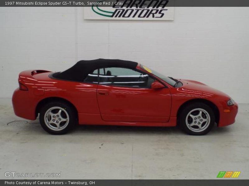 Saronno Red / Gray 1997 Mitsubishi Eclipse Spyder GS-T Turbo