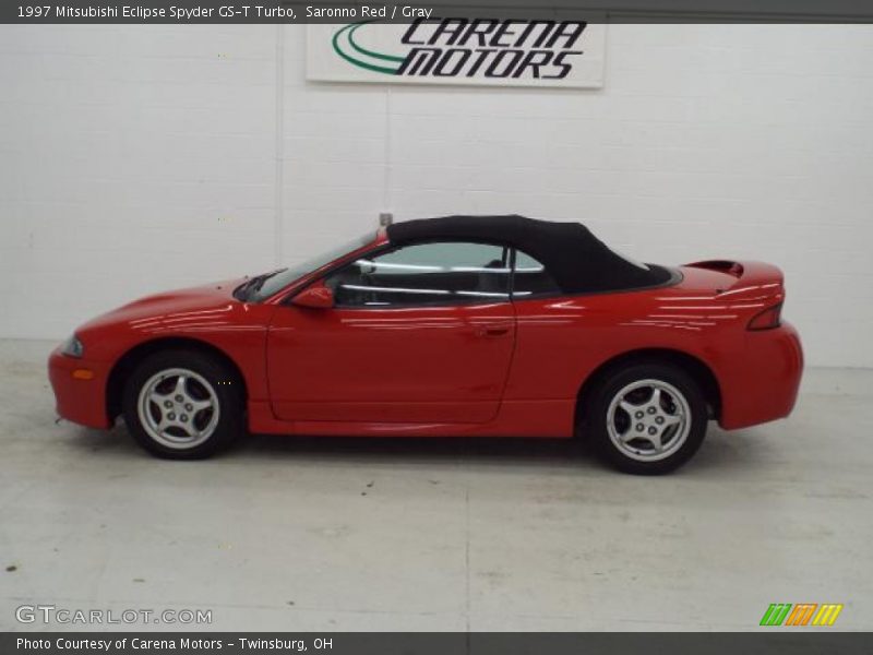 Saronno Red / Gray 1997 Mitsubishi Eclipse Spyder GS-T Turbo