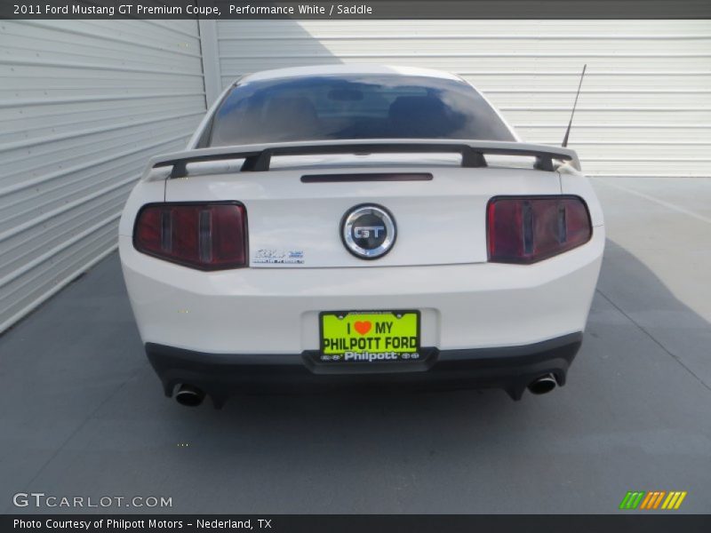 Performance White / Saddle 2011 Ford Mustang GT Premium Coupe