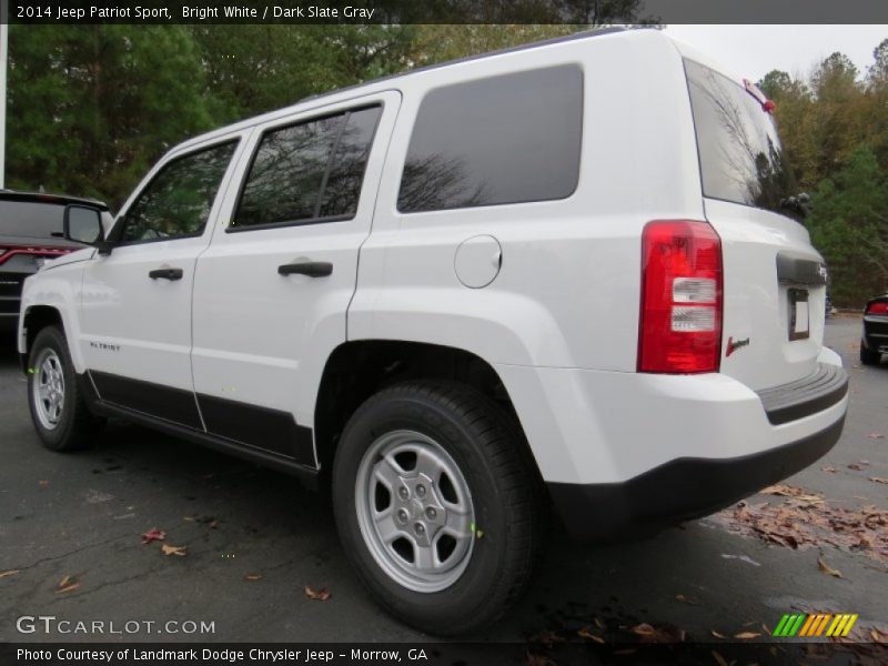 Bright White / Dark Slate Gray 2014 Jeep Patriot Sport