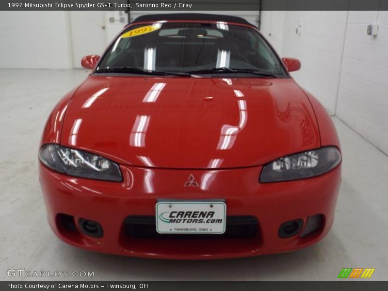 Saronno Red / Gray 1997 Mitsubishi Eclipse Spyder GS-T Turbo