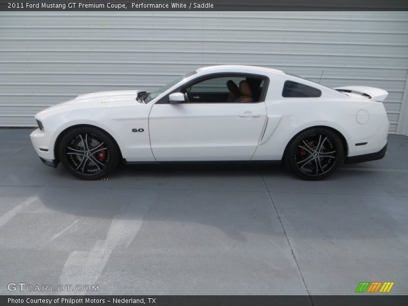 Performance White / Saddle 2011 Ford Mustang GT Premium Coupe