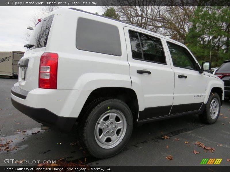 Bright White / Dark Slate Gray 2014 Jeep Patriot Sport