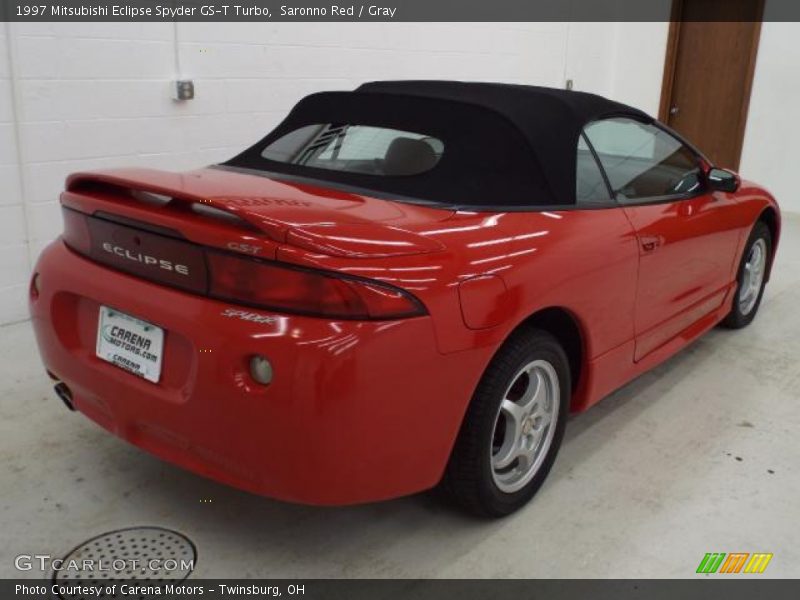 Saronno Red / Gray 1997 Mitsubishi Eclipse Spyder GS-T Turbo