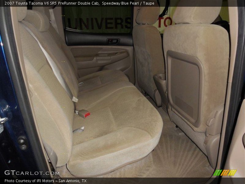 Speedway Blue Pearl / Taupe 2007 Toyota Tacoma V6 SR5 PreRunner Double Cab
