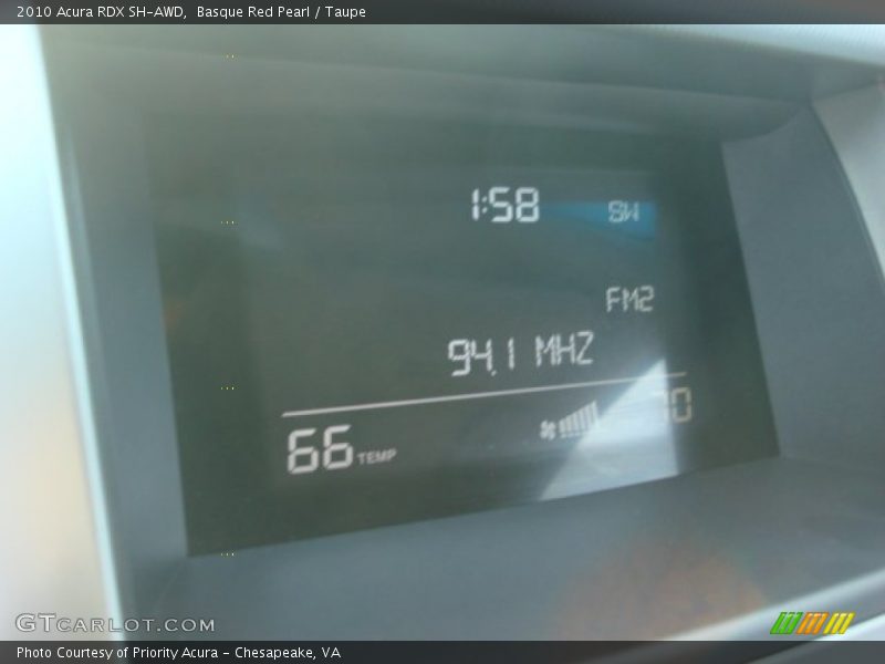 Basque Red Pearl / Taupe 2010 Acura RDX SH-AWD