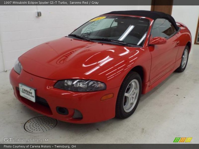 Saronno Red / Gray 1997 Mitsubishi Eclipse Spyder GS-T Turbo