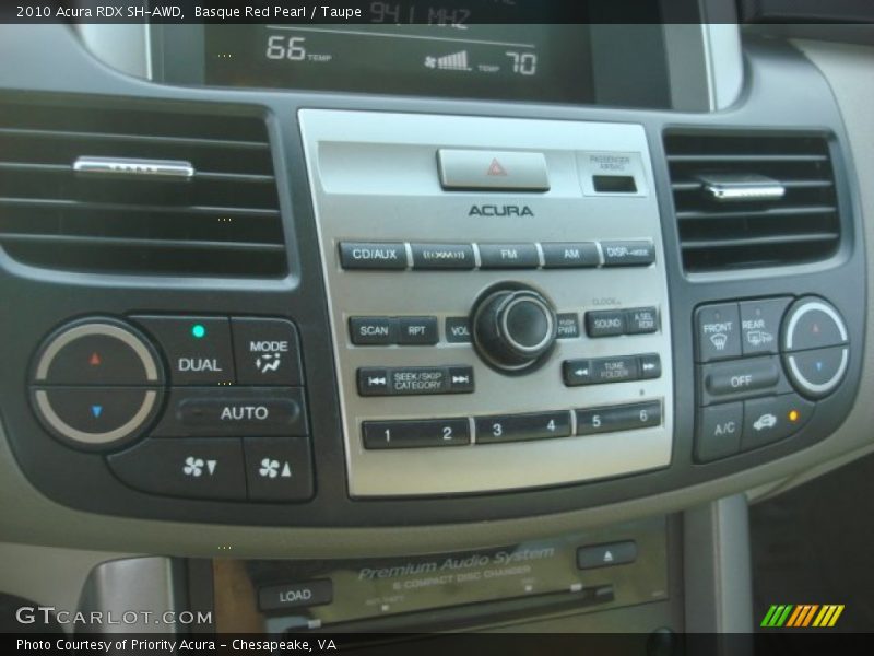 Basque Red Pearl / Taupe 2010 Acura RDX SH-AWD