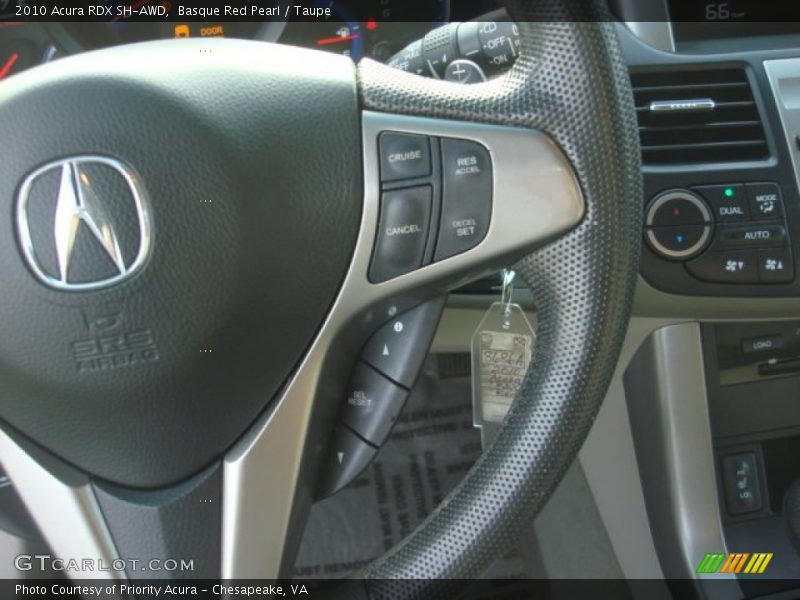 Basque Red Pearl / Taupe 2010 Acura RDX SH-AWD