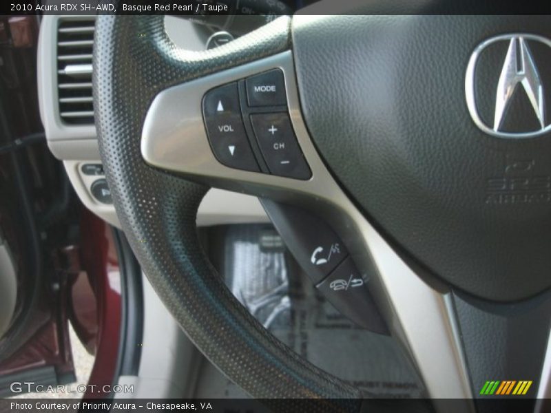 Basque Red Pearl / Taupe 2010 Acura RDX SH-AWD