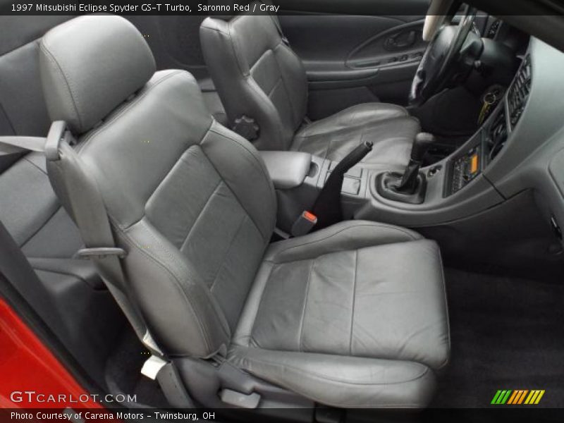 Saronno Red / Gray 1997 Mitsubishi Eclipse Spyder GS-T Turbo