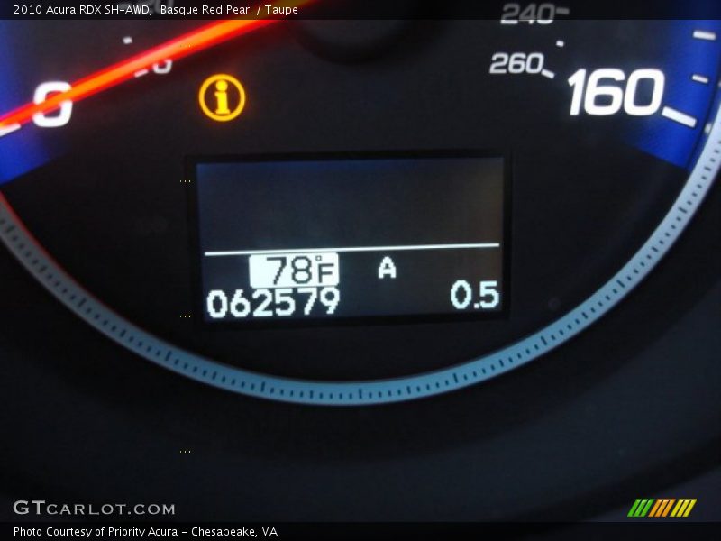 Basque Red Pearl / Taupe 2010 Acura RDX SH-AWD