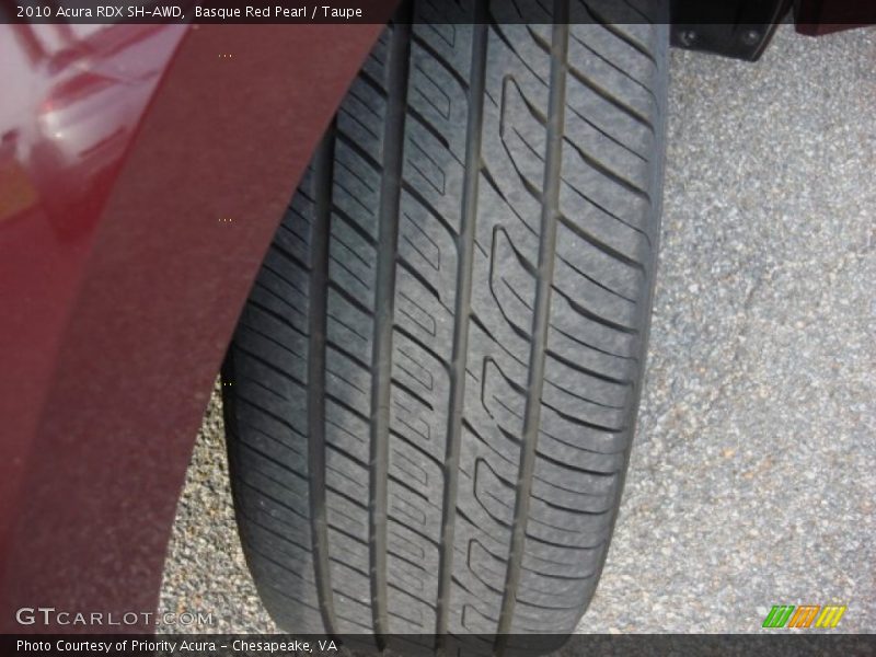 Basque Red Pearl / Taupe 2010 Acura RDX SH-AWD