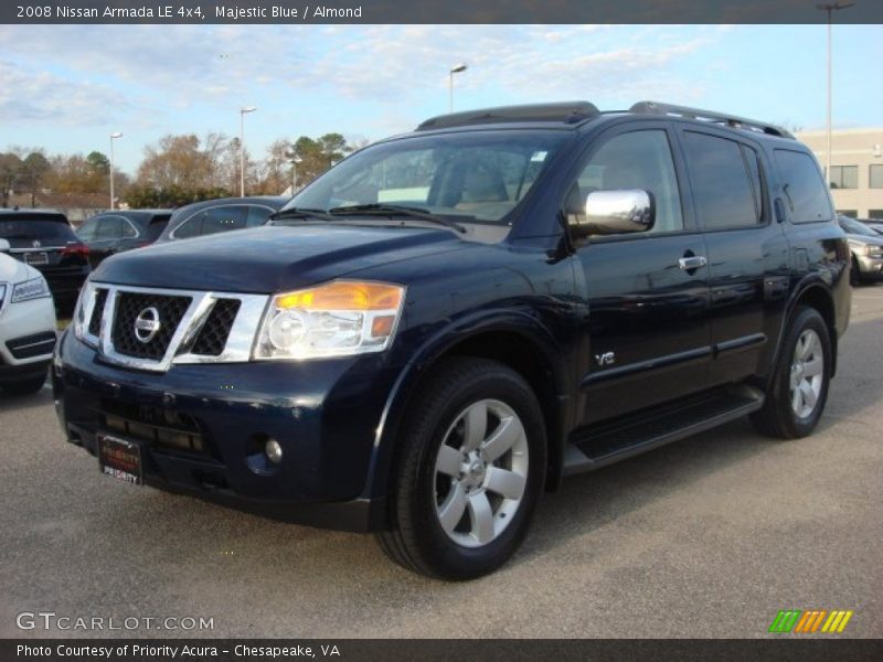 Majestic Blue / Almond 2008 Nissan Armada LE 4x4