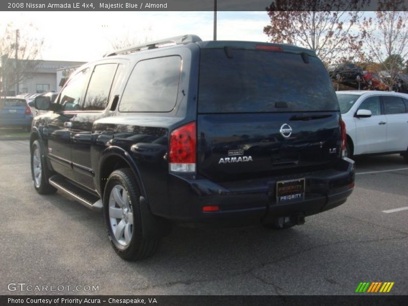 Majestic Blue / Almond 2008 Nissan Armada LE 4x4
