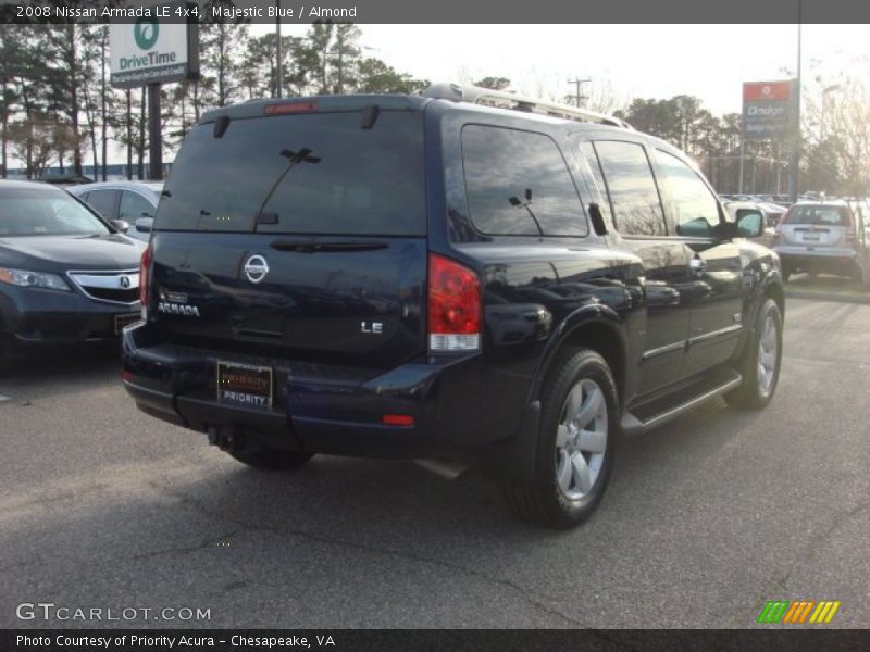 Majestic Blue / Almond 2008 Nissan Armada LE 4x4