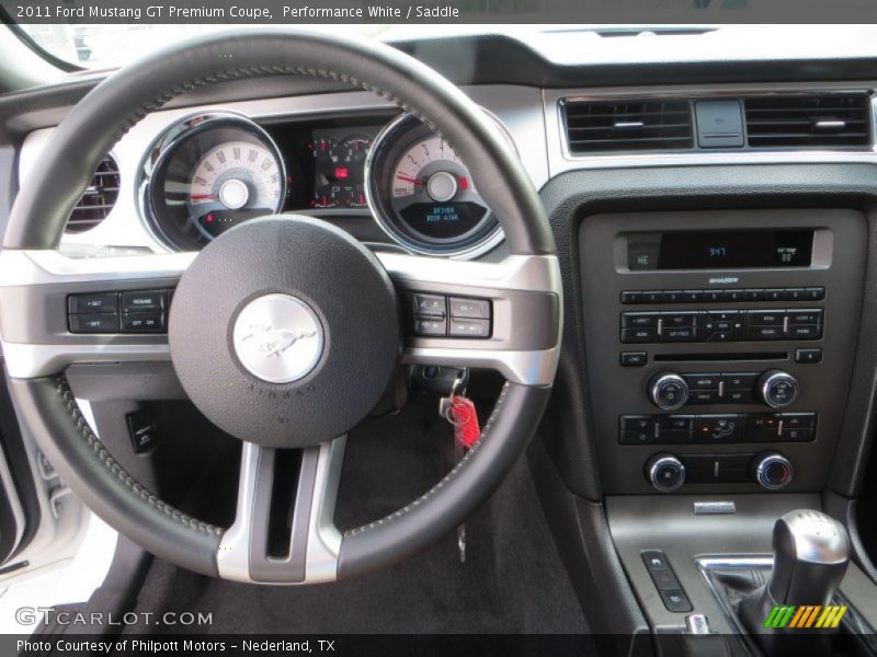 Performance White / Saddle 2011 Ford Mustang GT Premium Coupe