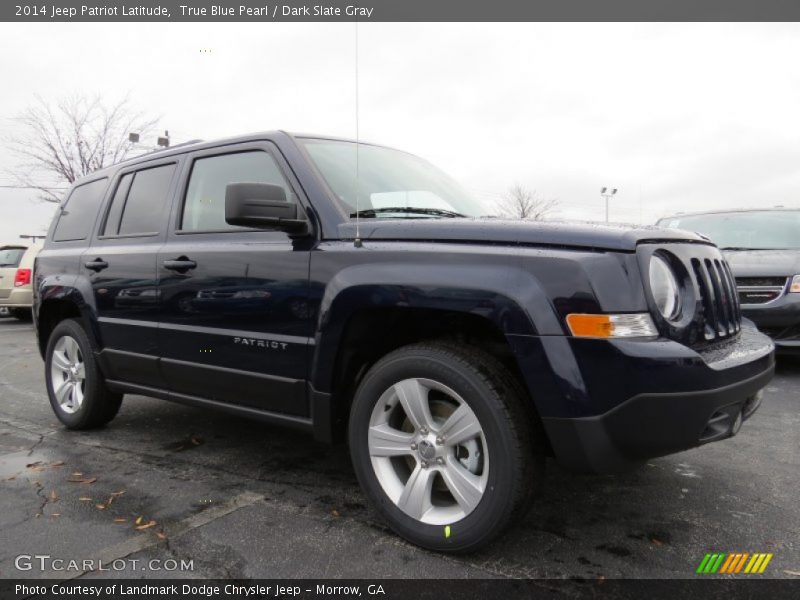 True Blue Pearl / Dark Slate Gray 2014 Jeep Patriot Latitude
