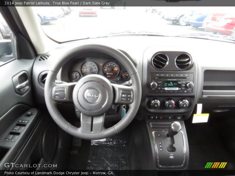 True Blue Pearl / Dark Slate Gray 2014 Jeep Patriot Latitude