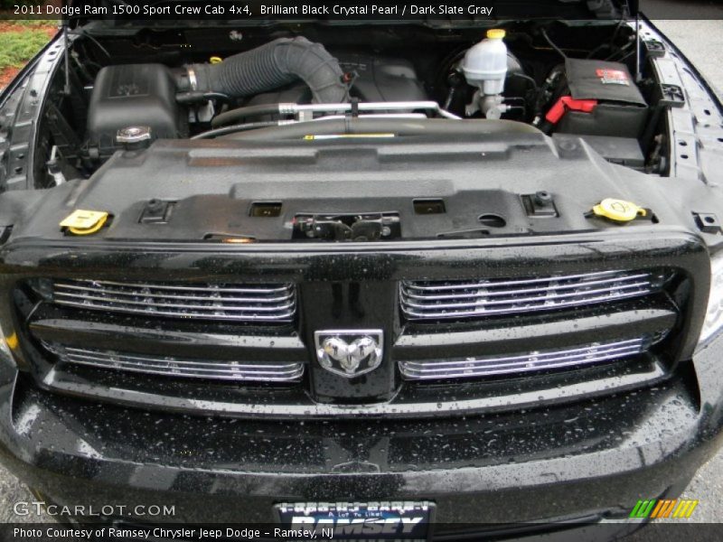 Brilliant Black Crystal Pearl / Dark Slate Gray 2011 Dodge Ram 1500 Sport Crew Cab 4x4