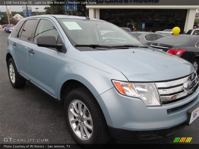 Light Ice Blue Metallic / Medium Light Stone 2008 Ford Edge SE