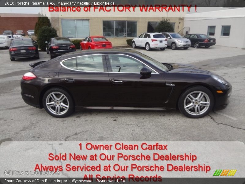 Mahogany Metallic / Luxor Beige 2010 Porsche Panamera 4S
