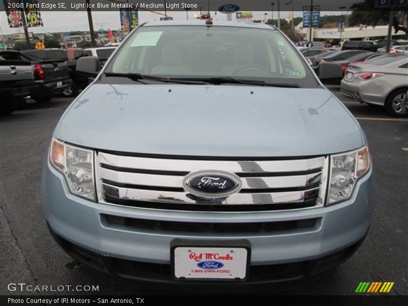 Light Ice Blue Metallic / Medium Light Stone 2008 Ford Edge SE