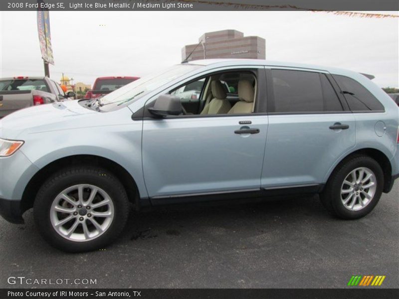 Light Ice Blue Metallic / Medium Light Stone 2008 Ford Edge SE