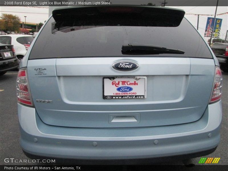 Light Ice Blue Metallic / Medium Light Stone 2008 Ford Edge SE