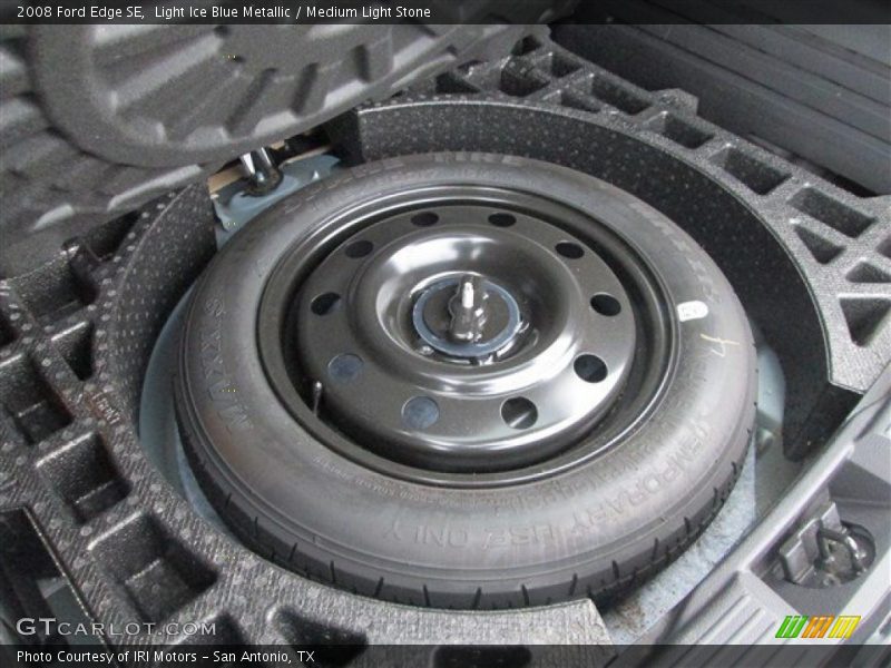 Light Ice Blue Metallic / Medium Light Stone 2008 Ford Edge SE