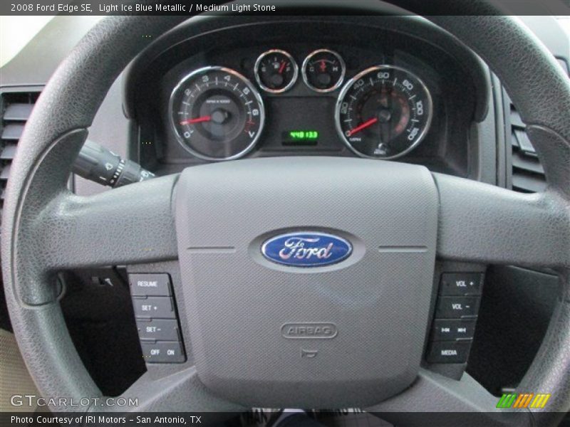 Light Ice Blue Metallic / Medium Light Stone 2008 Ford Edge SE