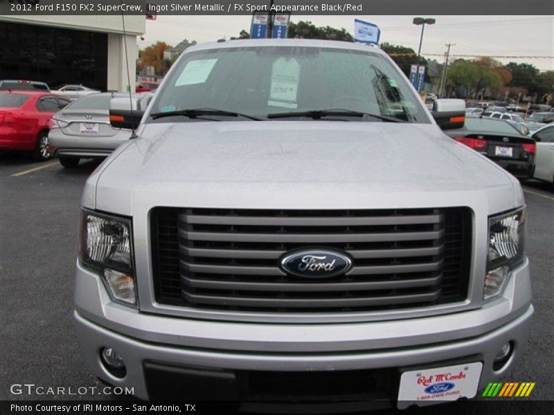 Ingot Silver Metallic / FX Sport Appearance Black/Red 2012 Ford F150 FX2 SuperCrew