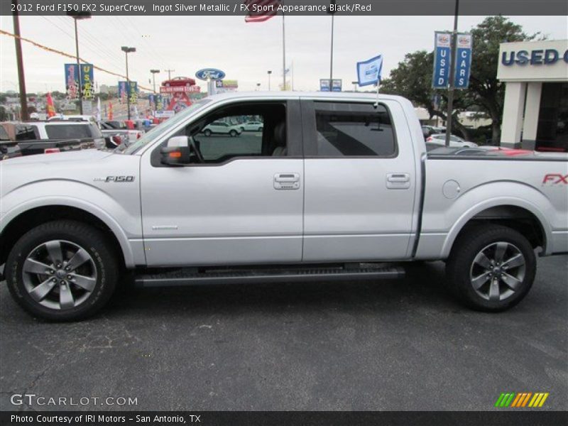 Ingot Silver Metallic / FX Sport Appearance Black/Red 2012 Ford F150 FX2 SuperCrew