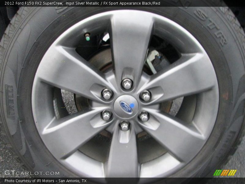 Ingot Silver Metallic / FX Sport Appearance Black/Red 2012 Ford F150 FX2 SuperCrew