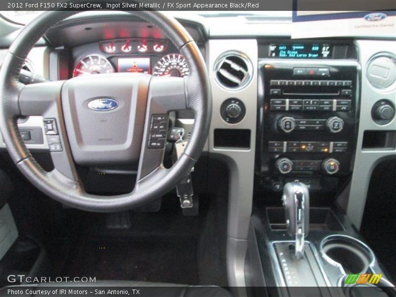 Ingot Silver Metallic / FX Sport Appearance Black/Red 2012 Ford F150 FX2 SuperCrew