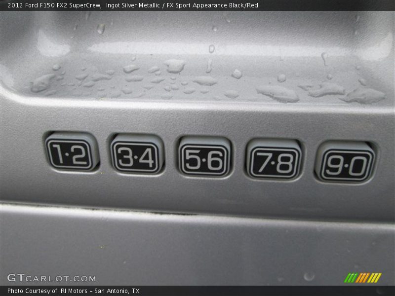 Ingot Silver Metallic / FX Sport Appearance Black/Red 2012 Ford F150 FX2 SuperCrew