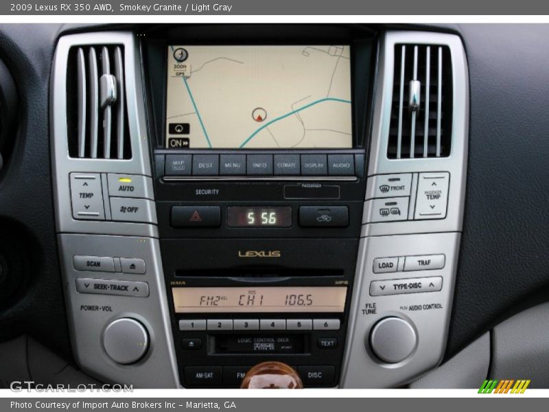 Smokey Granite / Light Gray 2009 Lexus RX 350 AWD