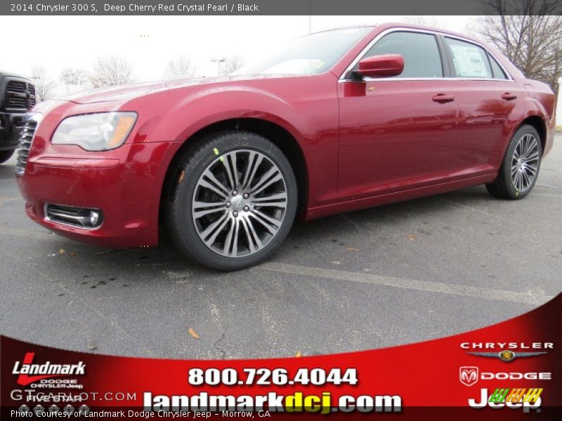 Deep Cherry Red Crystal Pearl / Black 2014 Chrysler 300 S