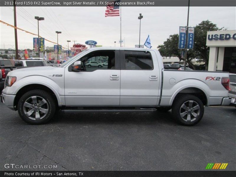 Ingot Silver Metallic / FX Sport Appearance Black/Red 2012 Ford F150 FX2 SuperCrew
