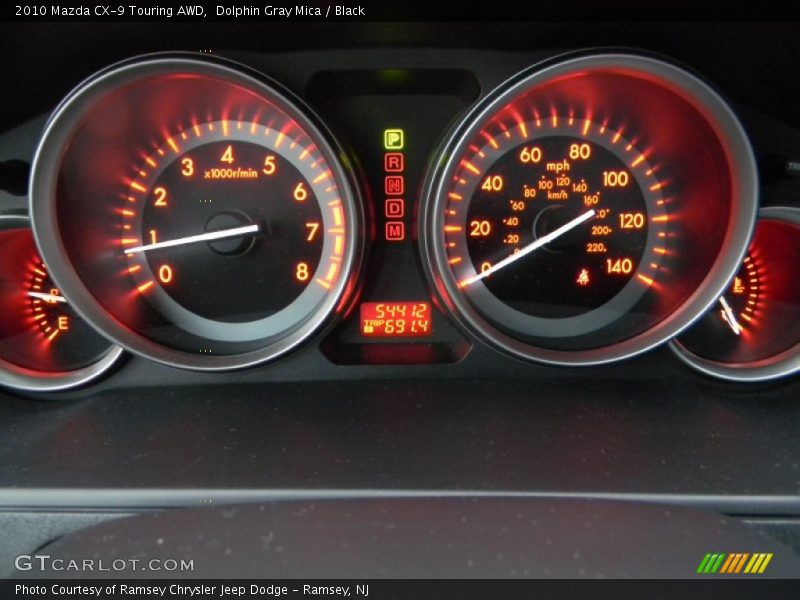Dolphin Gray Mica / Black 2010 Mazda CX-9 Touring AWD