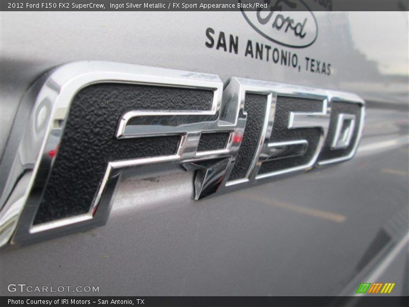 Ingot Silver Metallic / FX Sport Appearance Black/Red 2012 Ford F150 FX2 SuperCrew