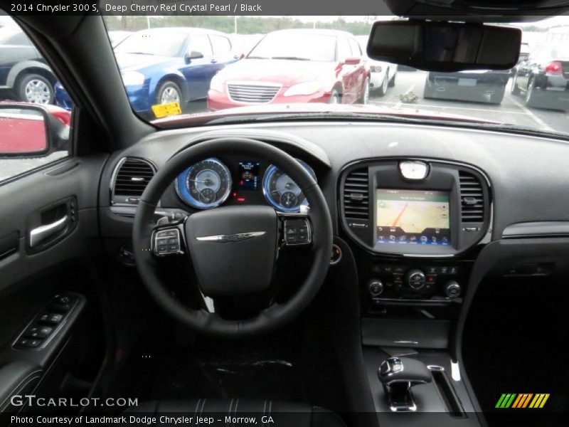 Deep Cherry Red Crystal Pearl / Black 2014 Chrysler 300 S