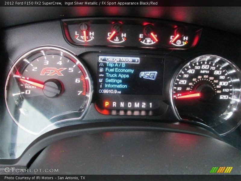 Ingot Silver Metallic / FX Sport Appearance Black/Red 2012 Ford F150 FX2 SuperCrew