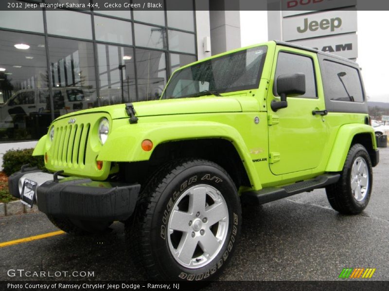 Gecko Green / Black 2012 Jeep Wrangler Sahara 4x4