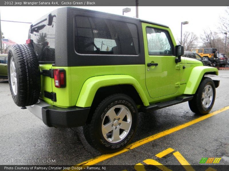 Gecko Green / Black 2012 Jeep Wrangler Sahara 4x4