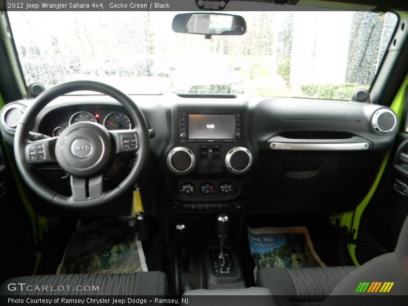 Gecko Green / Black 2012 Jeep Wrangler Sahara 4x4