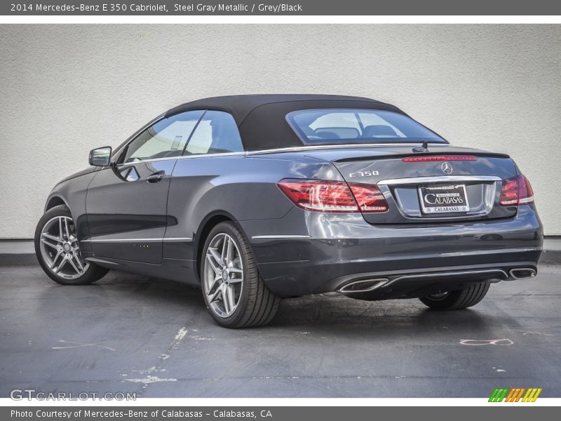 Steel Gray Metallic / Grey/Black 2014 Mercedes-Benz E 350 Cabriolet