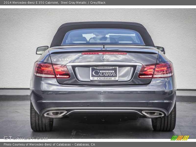 Steel Gray Metallic / Grey/Black 2014 Mercedes-Benz E 350 Cabriolet